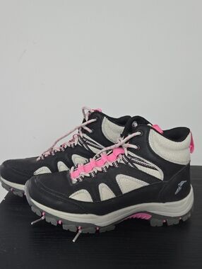 Women's Black & Pink Hiking Boots - Lightweight Trail Shoes